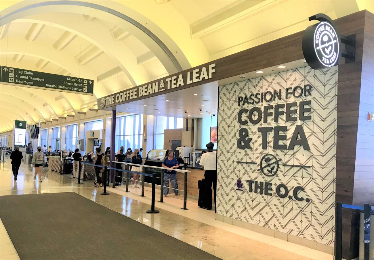 The Coffee Bean and Tea Leaf Now Brewing at John Wayne Airport John